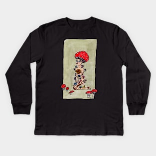 Mushroom Fairy Kids Long Sleeve T-Shirt